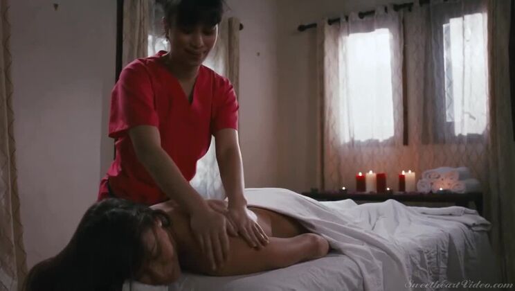 Asian Goddesses Jade Kush & Ariel X - Sensual Lesbian Massage